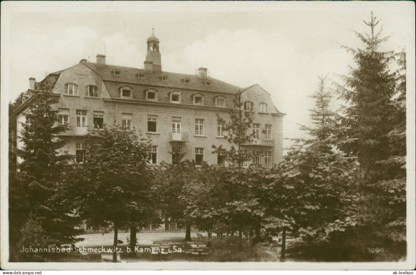 Ansichtskarte Schmeckwitz (Oberlausitz) Smje&#269;kecy Johannisbad 1934  - Schmeckwitz (Oberlausitz)