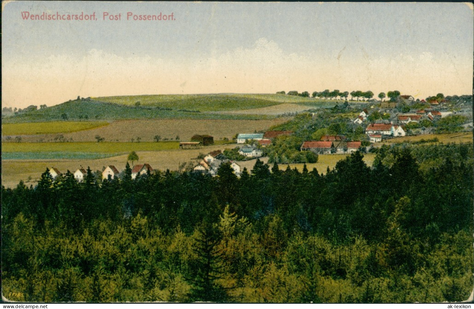 Karsdorf (ehemals Wendisch-Carsdorf)-Rabenau Blick Auf Die Stadt 1926 - Rabenau