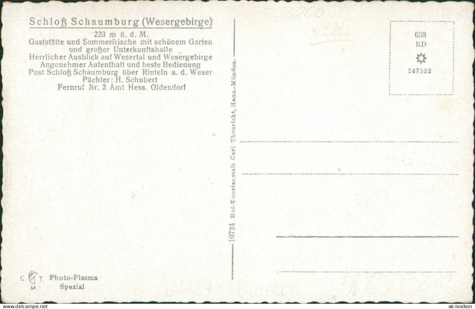Ansichtskarte Rinteln Der Palas Herrenhaus Von Schloss Schaumburg 1913 - Rinteln