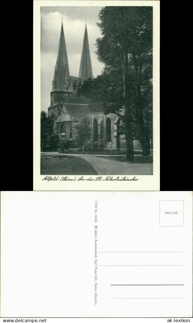 Ansichtskarte Alfeld (Leine) An Der Nikolaikirche 1932  - Alfeld