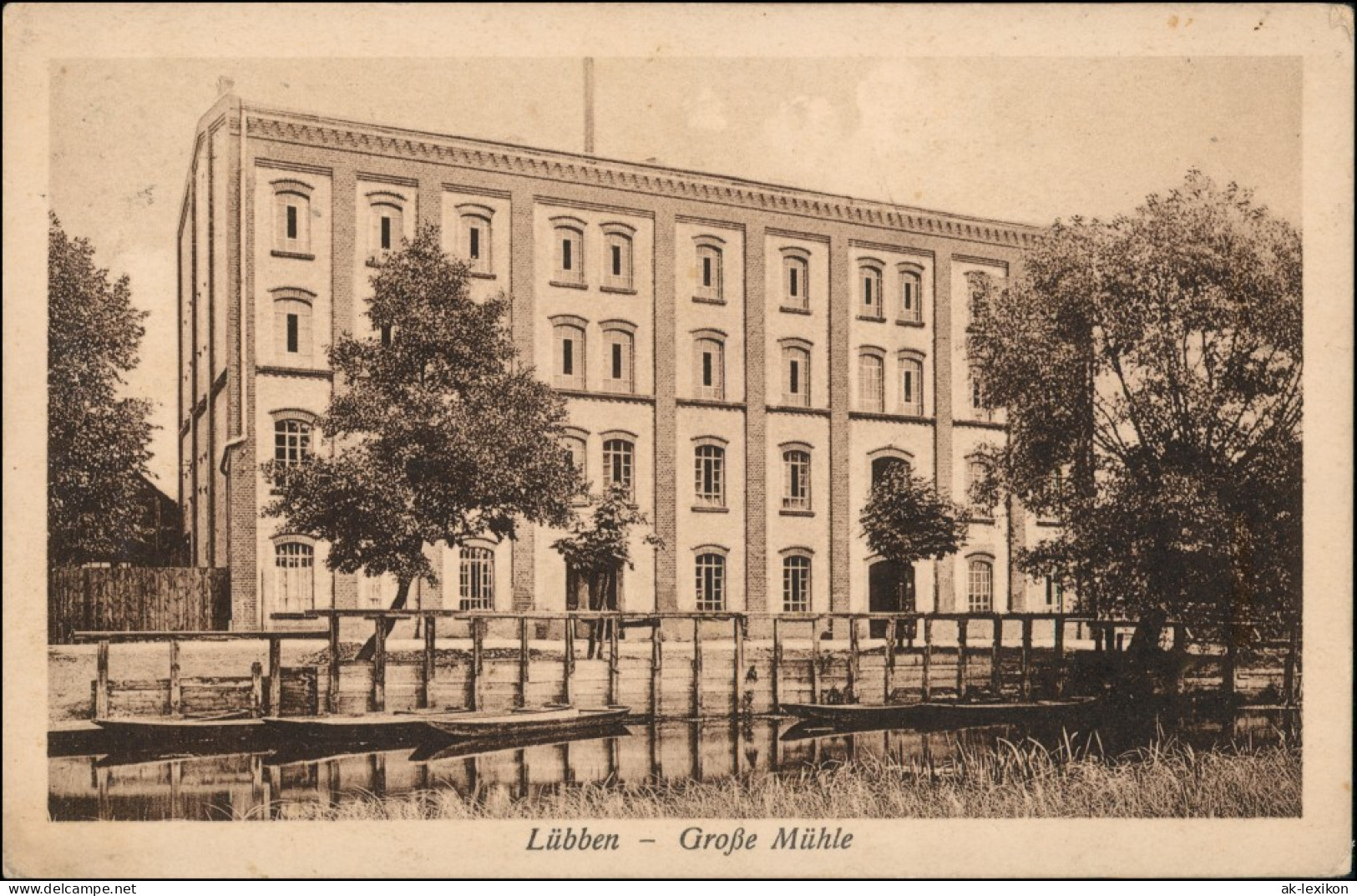 Ansichtskarte Lübben (Spreewald) Lubin (Błota) Große Mühle 1928 - Luebben (Spreewald)