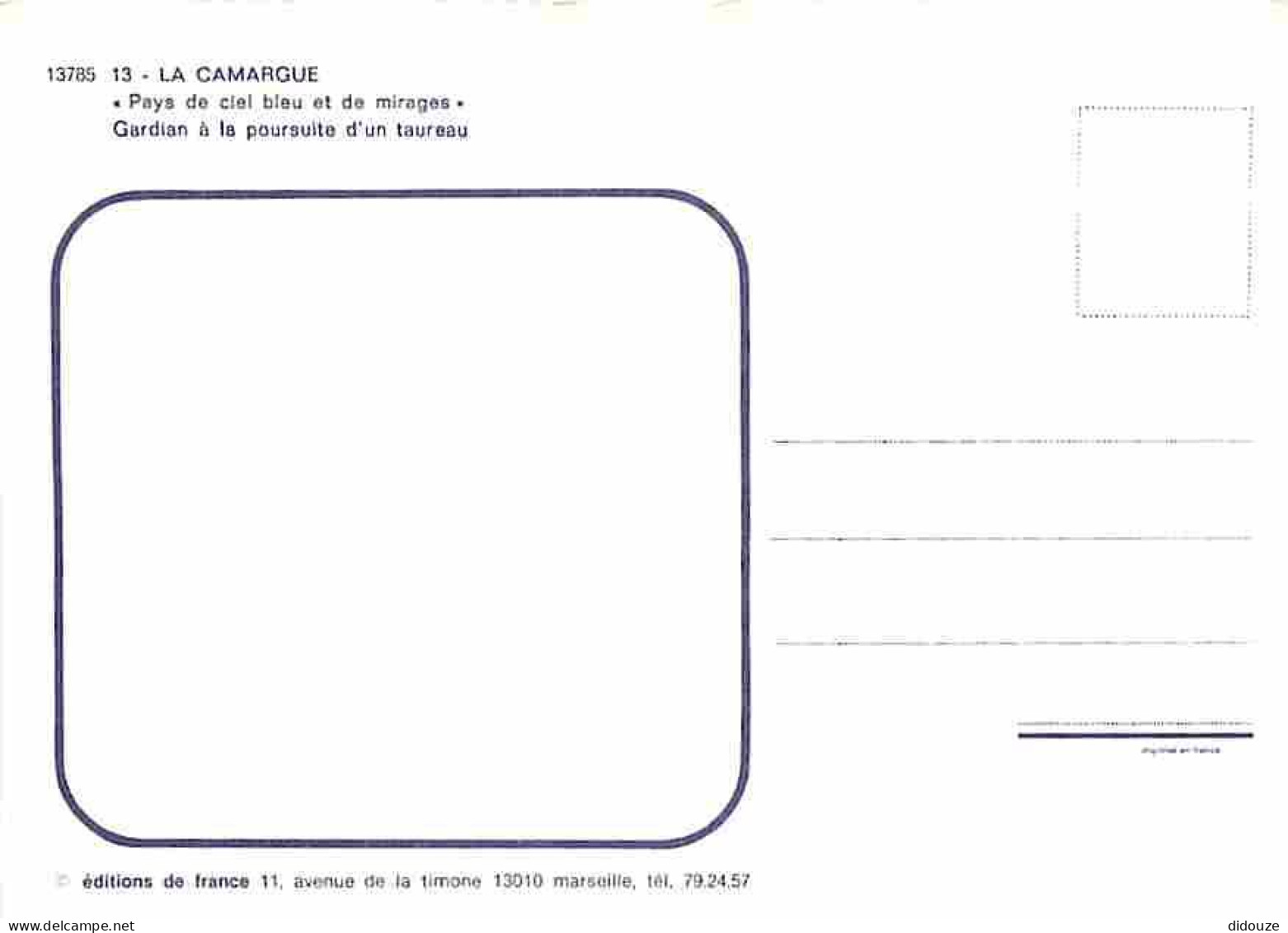 Animaux - Taureaux - Camargue - Gardian à La Poursuite D'un Taureau - Cheval - CPM - Voir Scans Recto-Verso - Taureaux