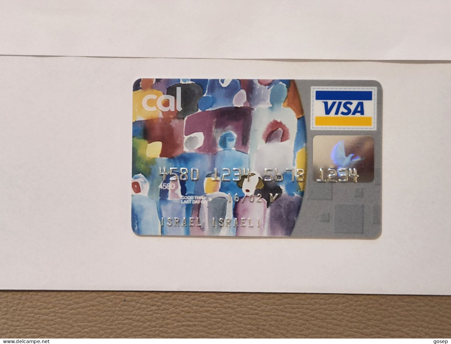 ISRAEL-CALL VISA ELECTRON-(4580-1234-5678-1234)(A Special Rare Experimental Card)-(N)-(16.01.02)-Good Card - Credit Cards (Exp. Date Min. 10 Years)