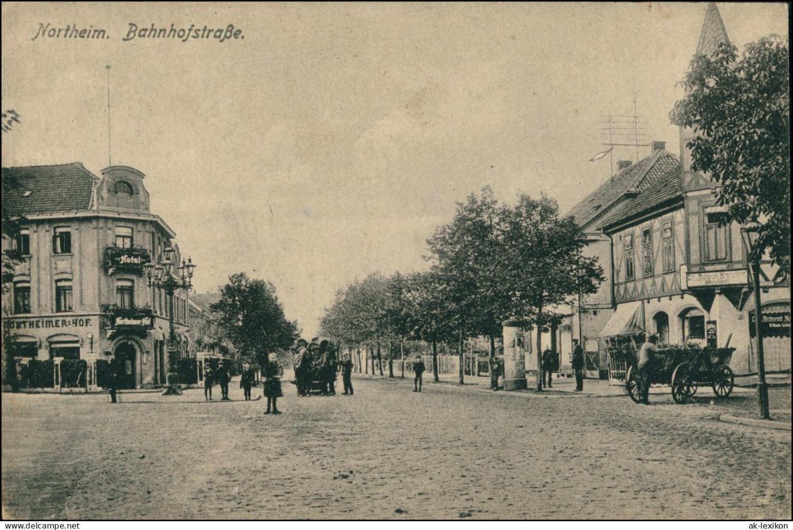 Ansichtskarte Northeim Partie In Der Bahnhofstrasse 1918  - Northeim