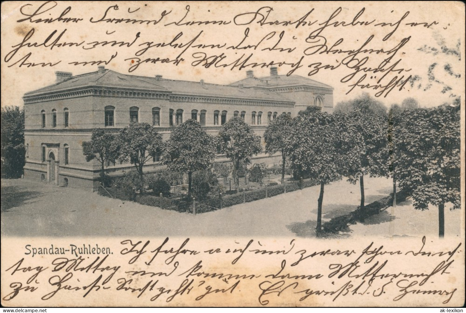 Ansichtskarte Spandau-Berlin Straßenpartie Ruhleben 1903 - Spandau