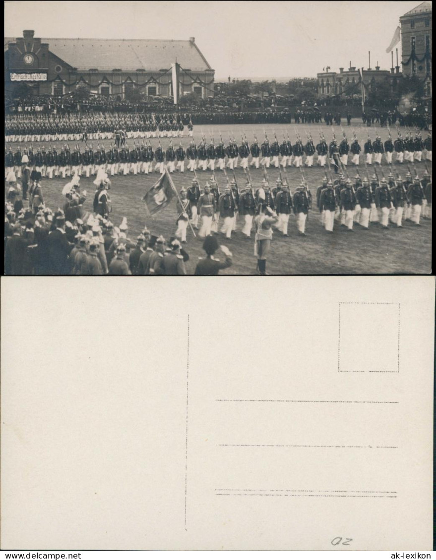 Ansichtskarte Königsbrück Kinspork Parade Vor Der Erfrischungshalle 1913 - Königsbrück