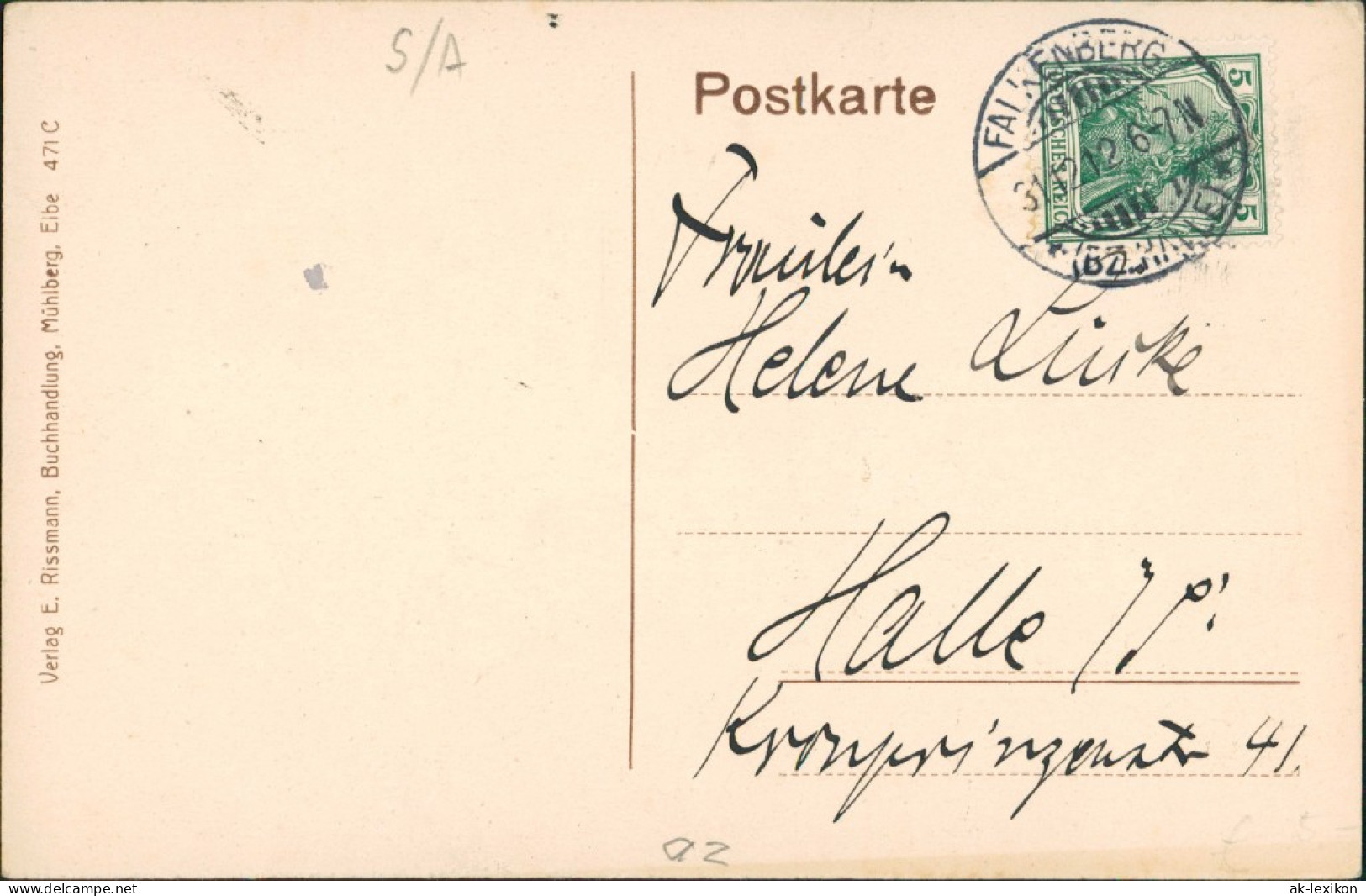 Ansichtskarte Altenau-Mühlberg/Elbe Miłota Domäne Borschütz 1912 - Muehlberg