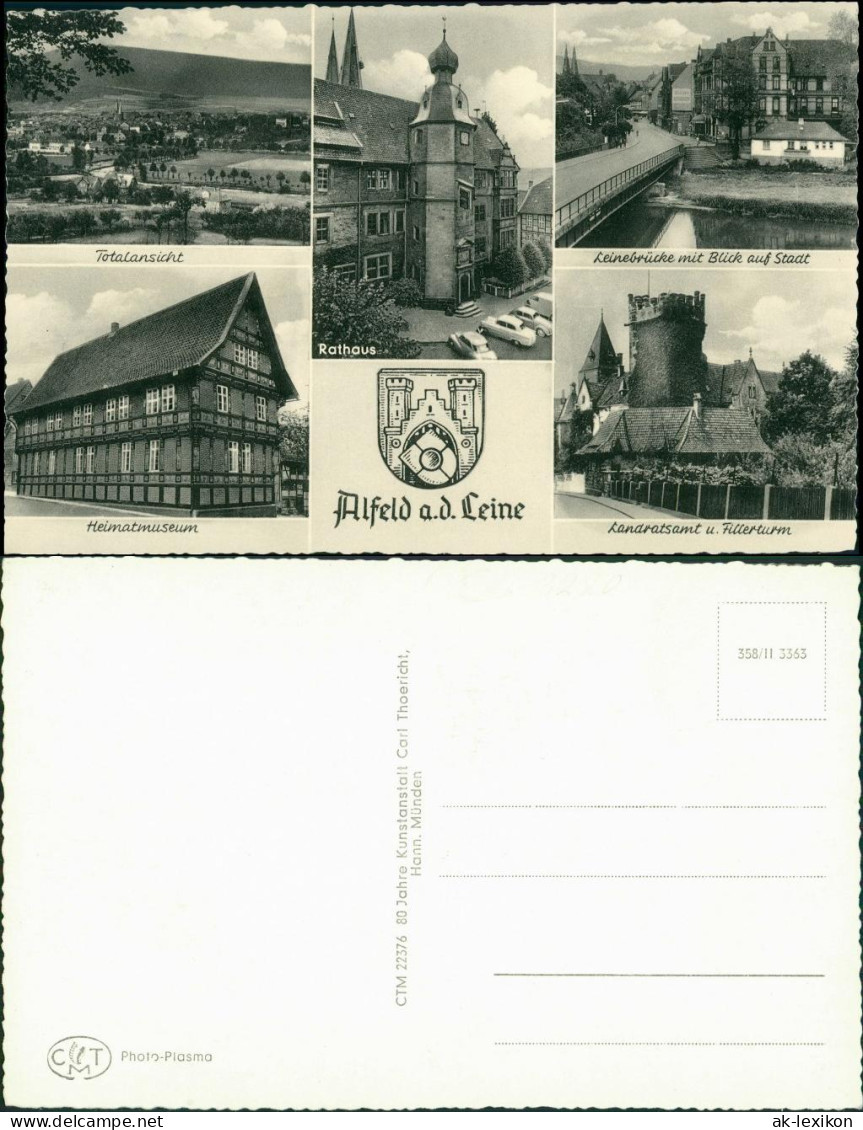 Ansichtskarte Alfeld (Leine) Mehrbild: Museum, Totale, Landratsturm 1965  - Alfeld