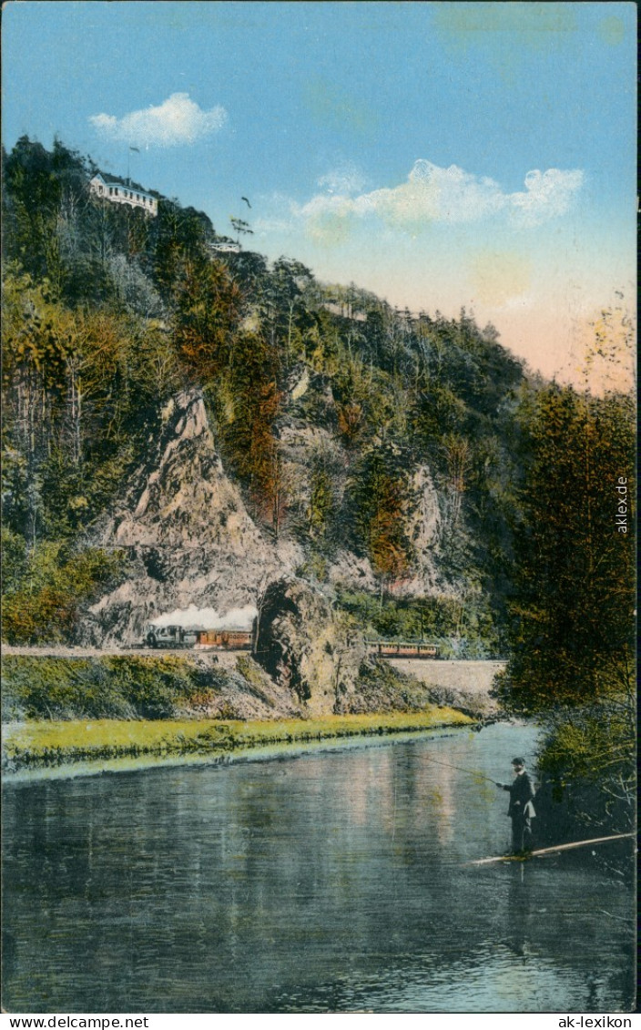 Ansichtskarte Augustusburg Erzgebirge Bergrestaurant Kunnerstein 1912  - Augustusburg