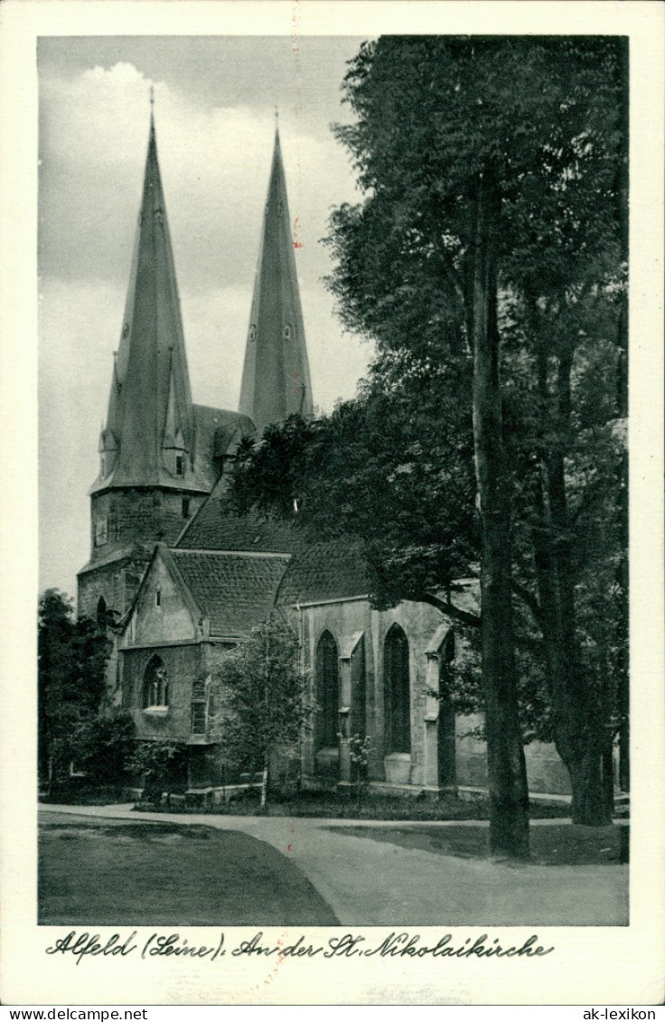 Ansichtskarte Alfeld (Leine) An Der Nikolaikirche C1930  - Alfeld