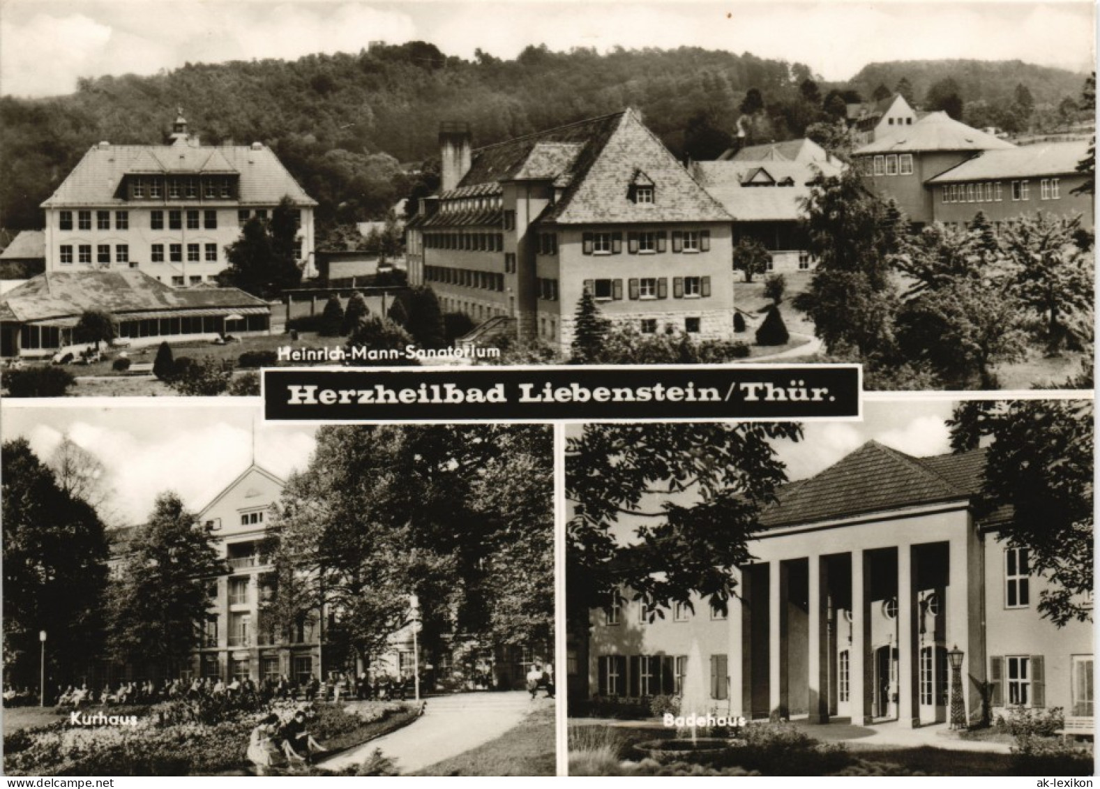 Bad Liebenstein DDR Mehrbild-AK Mit Sanatorium, Kurhaus, Badehaus 1969 - Bad Liebenstein
