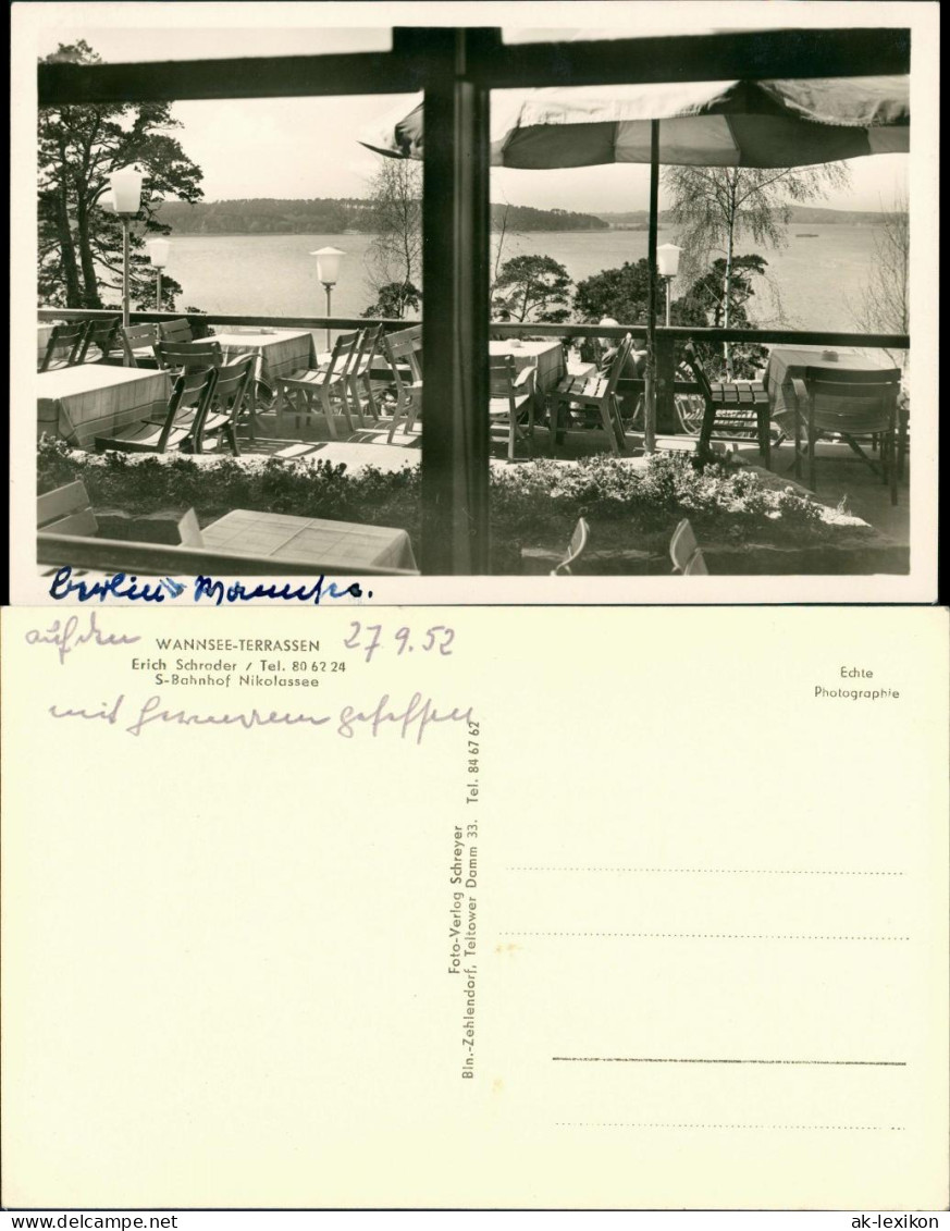 Ansichtskarte Wannsee-Berlin Wannsee-Terrassen 1952 - Wannsee