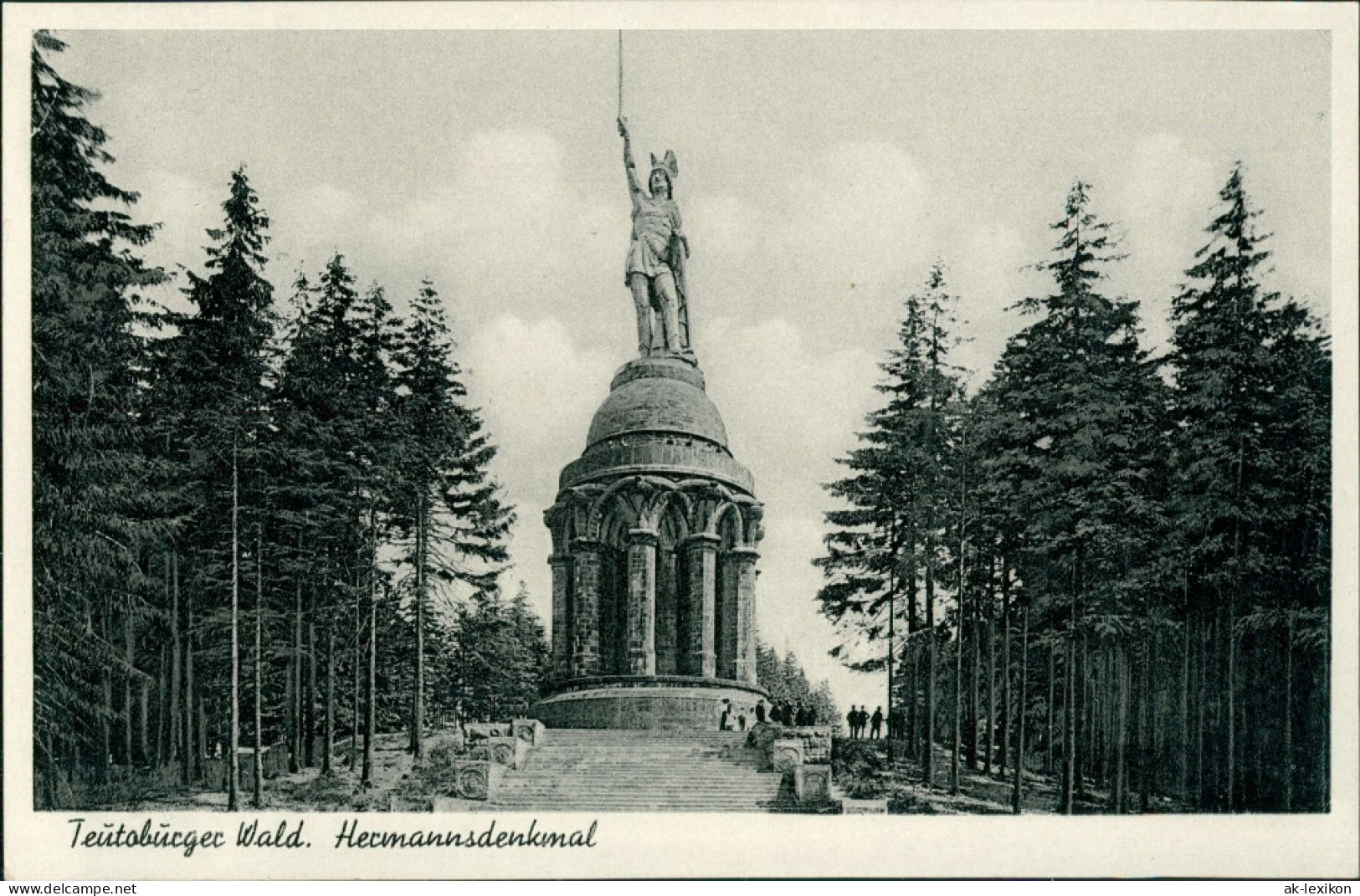 Ansichtskarte Hiddesen-Detmold Hermannsdenkmal 1951 - Detmold