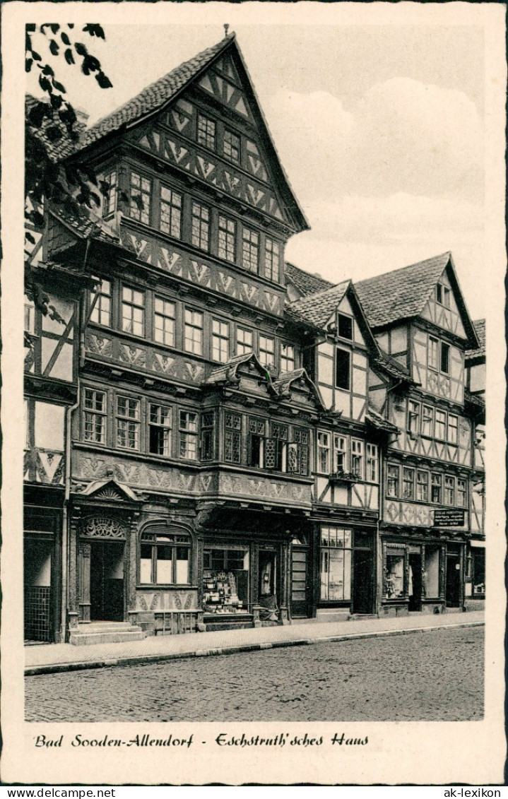 Ansichtskarte Bad Sooden-Allendorf Eschstruth'sches Haus 1951 - Bad Sooden-Allendorf