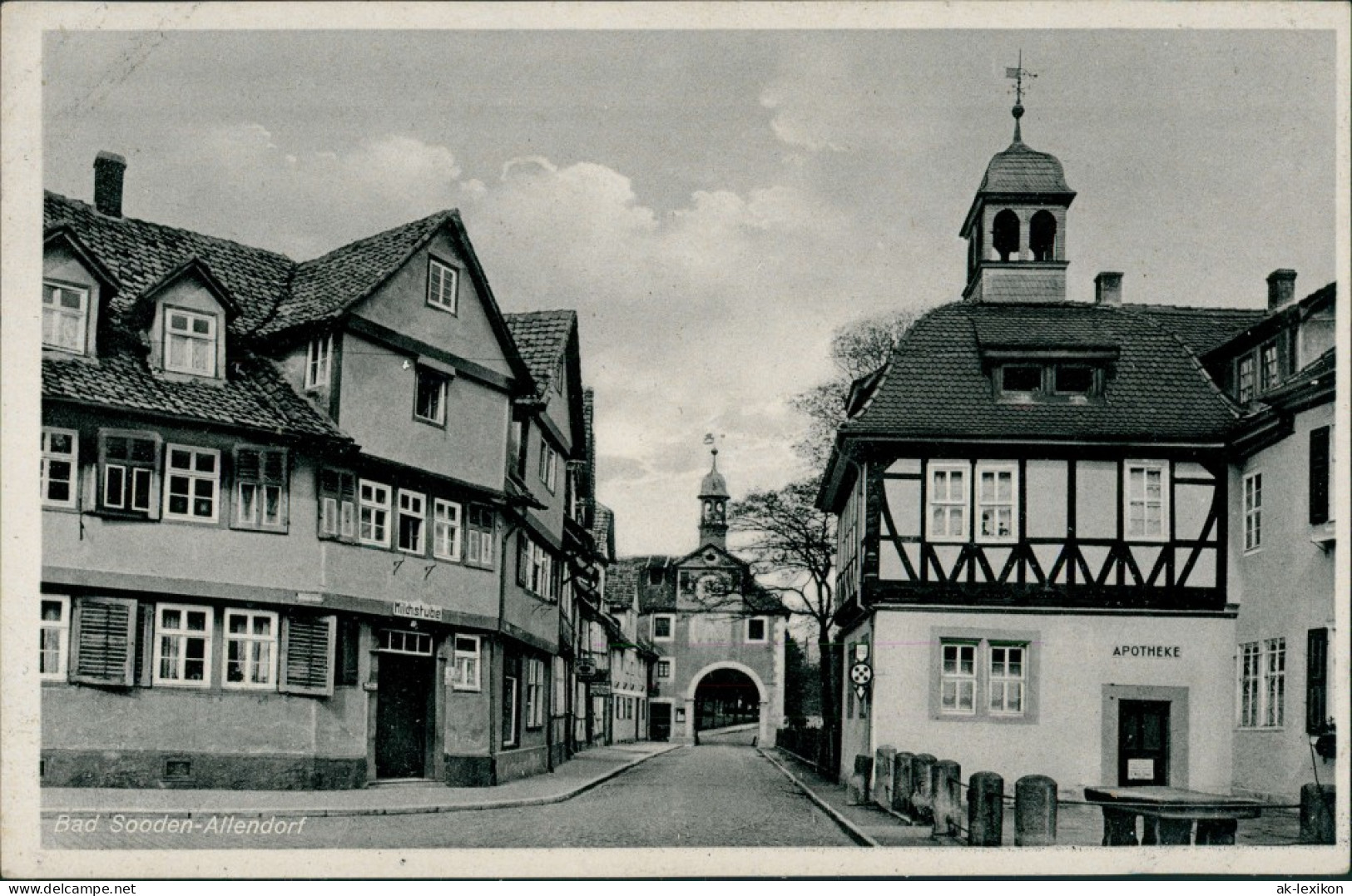 Ansichtskarte Bad Sooden-Allendorf Gasse, Apotheke 1951 - Bad Sooden-Allendorf