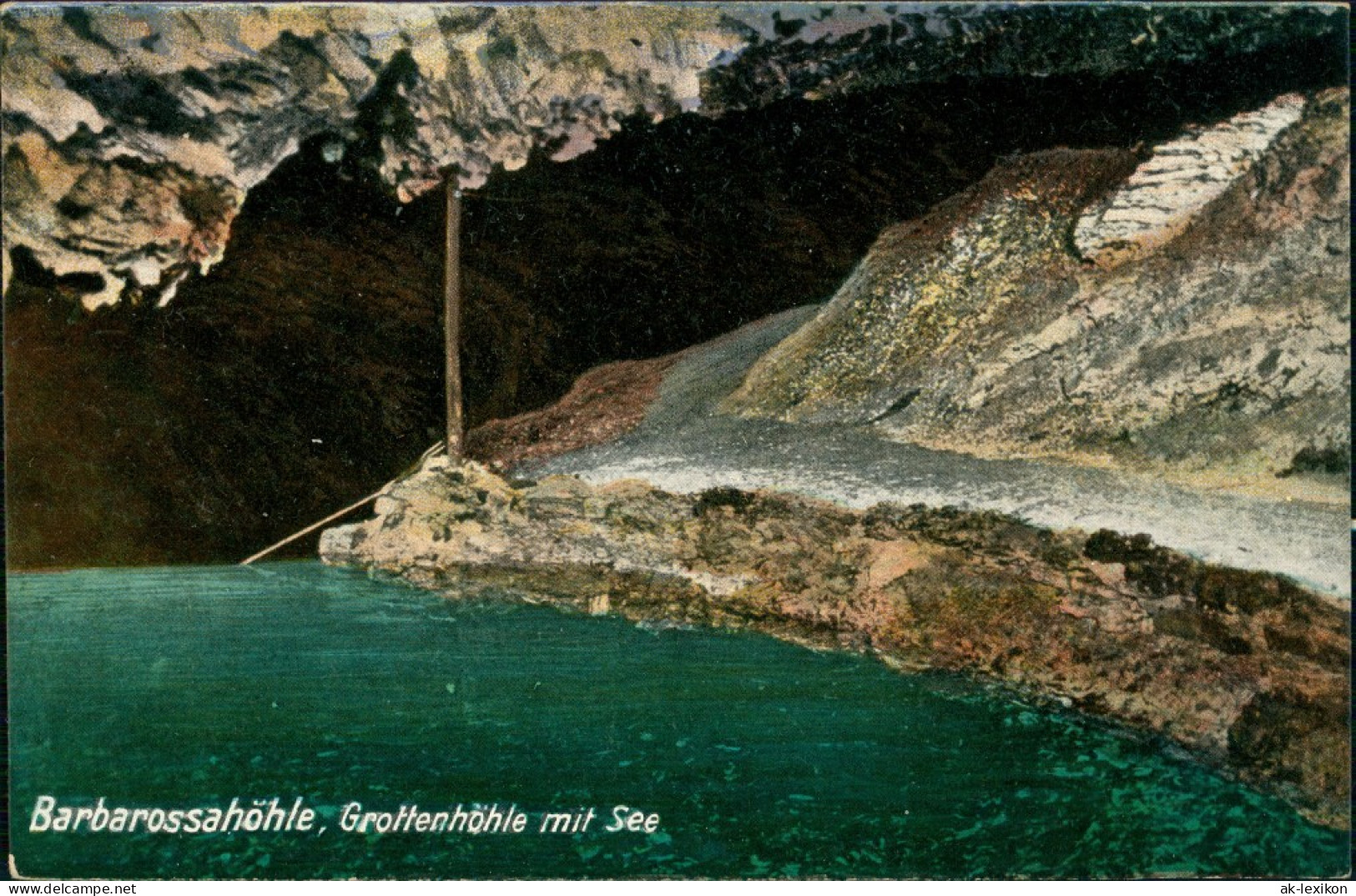 Kelbra (Kyffhäuser) Barbarossahöhle - Grottenhöhle Mit See 1914 - Kyffhaeuser