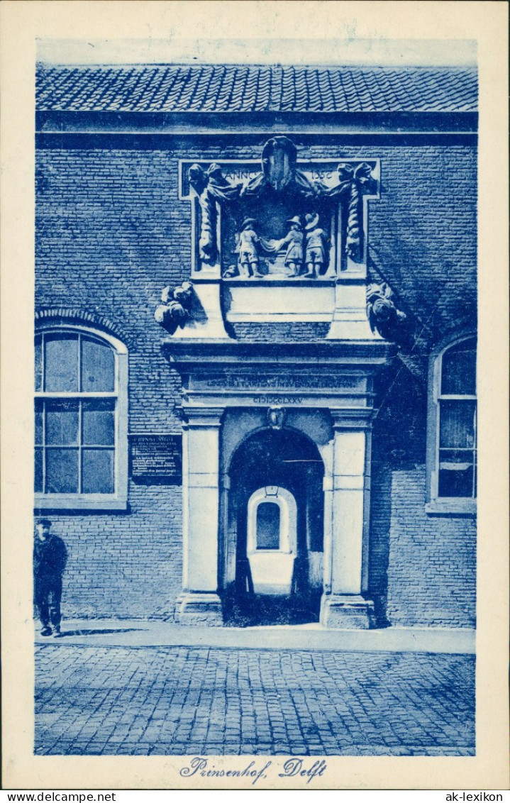 Postkaart Delft Delft Prinsenhof 1928 - Delft