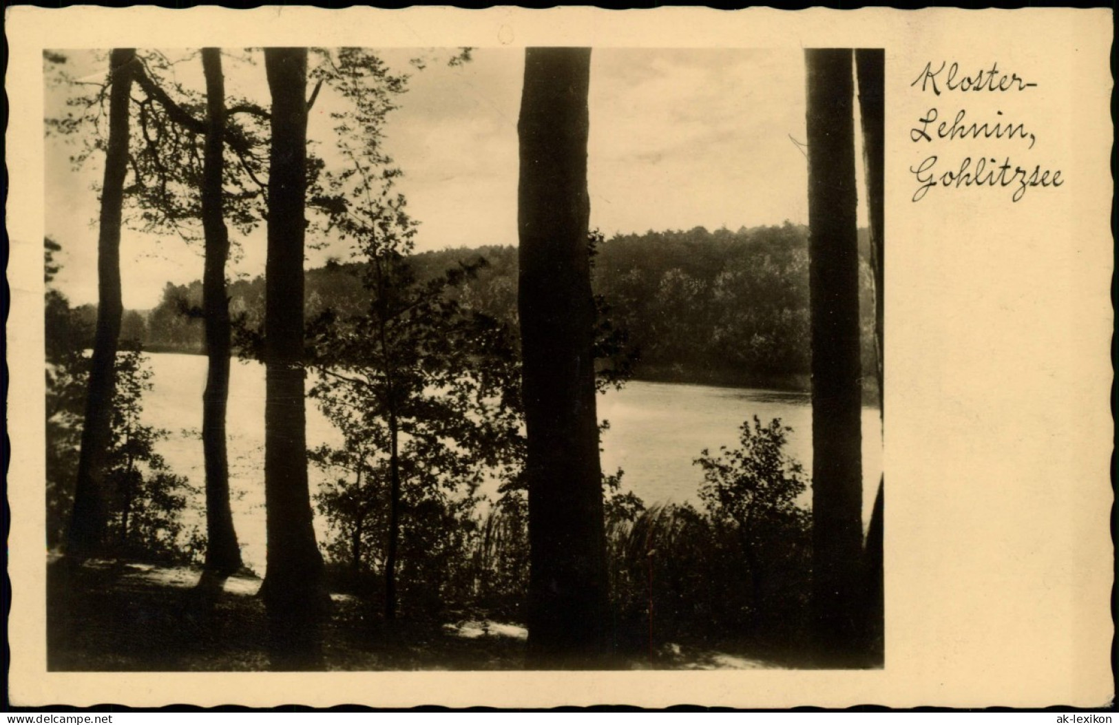 Ansichtskarte Lehnin-Kloster Lehnin Partie Am Gohlitzsee 1930 - Lehnin