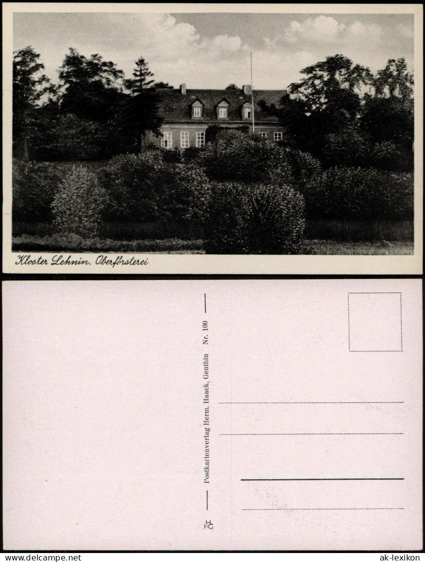 Ansichtskarte Lehnin-Kloster Lehnin Oberförsterei 1930 - Lehnin