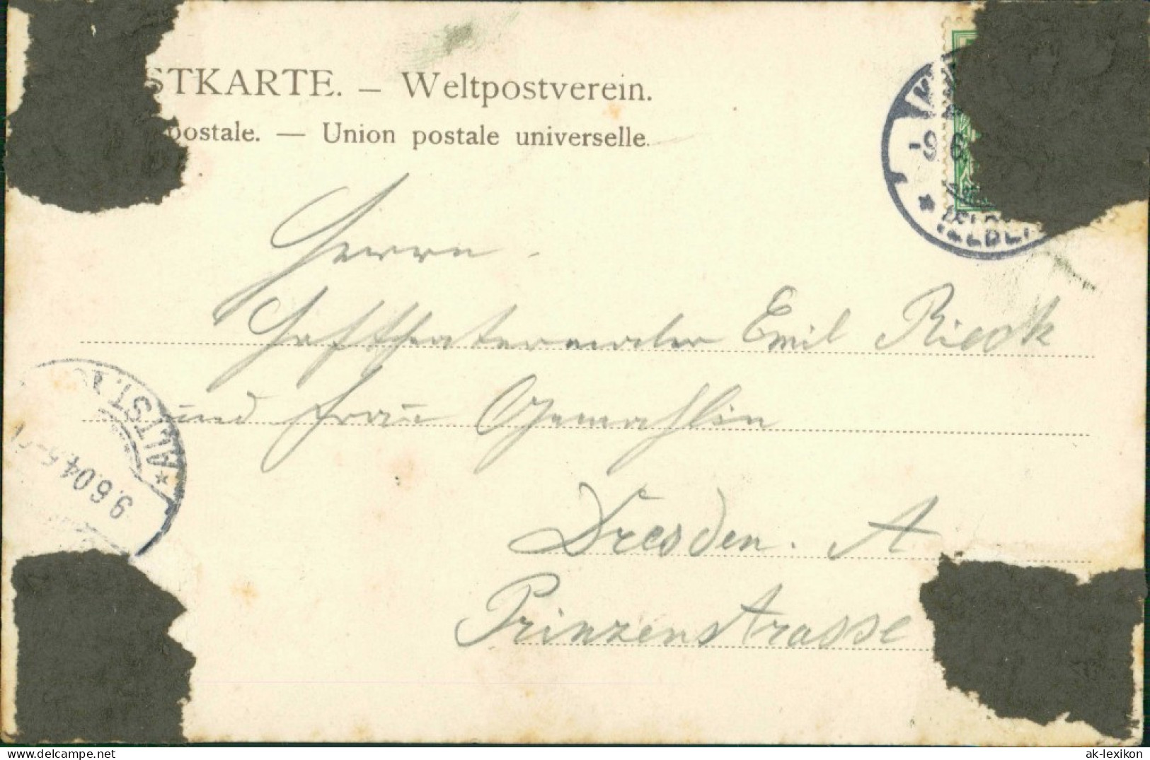 Pfaffendorf-Königstein (Sächsische Schweiz) Pfaffensteinv - Aufstieg V 1904 - Koenigstein (Saechs. Schw.)