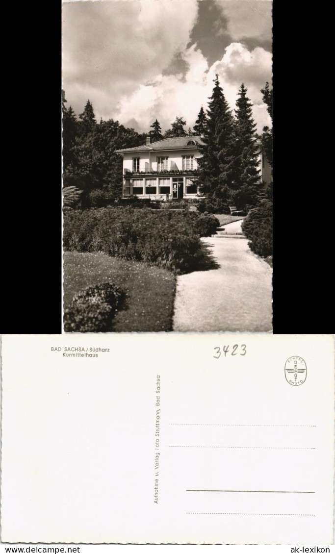 Ansichtskarte Bad Sachsa Kurmittelhaus Kurpark 1960 - Bad Sachsa
