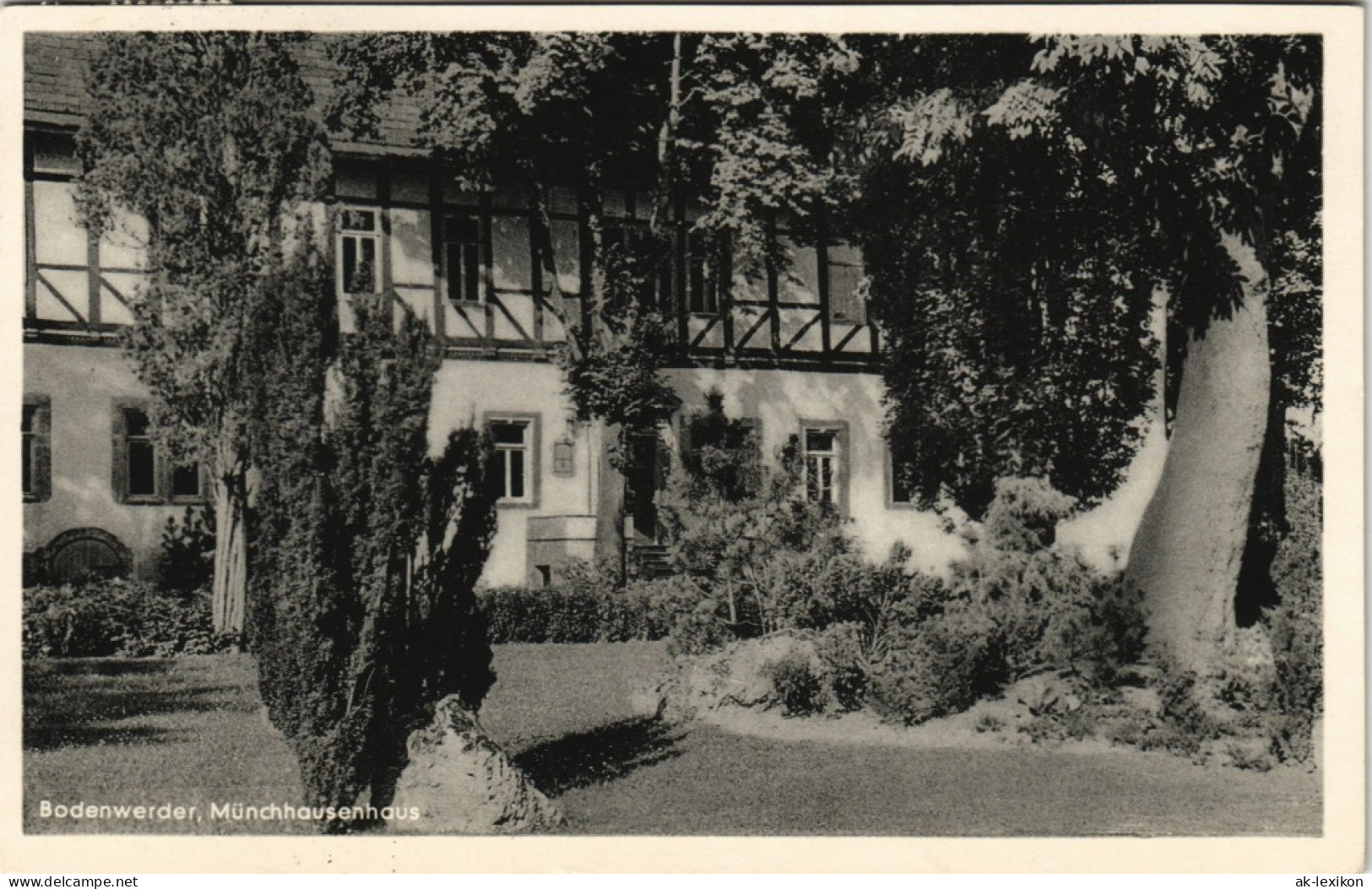 Ansichtskarte Bodenwerder Münchhausen-Haus Gebäude Ansicht 1954 - Bodenwerder