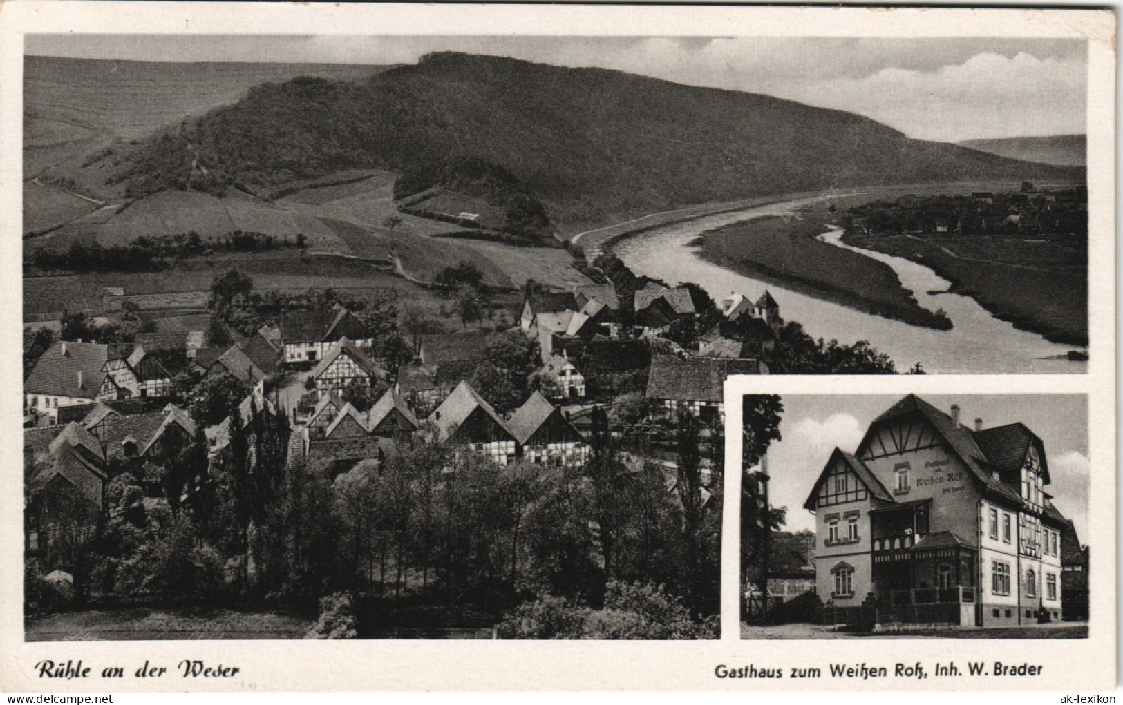 Ansichtskarte Rühle-Bodenwerder Stadt Und Gasthaus 1952 - Bodenwerder