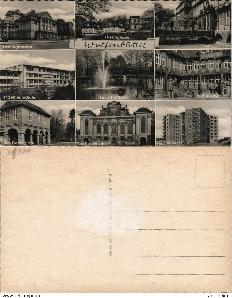 Wolfenbüttel Mehrbild-AK Ua. Lessing-Theater, Schule, Hochhaus Uvm. 1955 - Wolfenbuettel