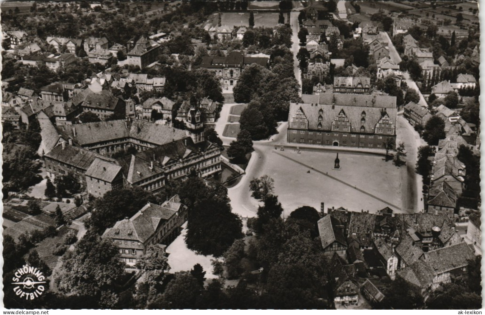Ansichtskarte Wolfenbüttel Luftbild Innenstadt Vom Flugzeug Aus 1961 - Wolfenbuettel