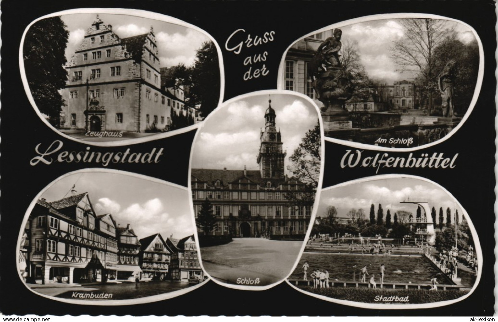 Wolfenbüttel Mehrbild-AK Stadtteilansichten Der Lessing-Stadt 1964 - Wolfenbüttel