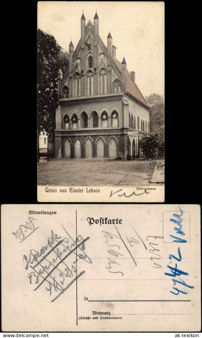 Ansichtskarte Lehnin-Kloster Lehnin Pasrtie Am Königshaus 1913 - Lehnin