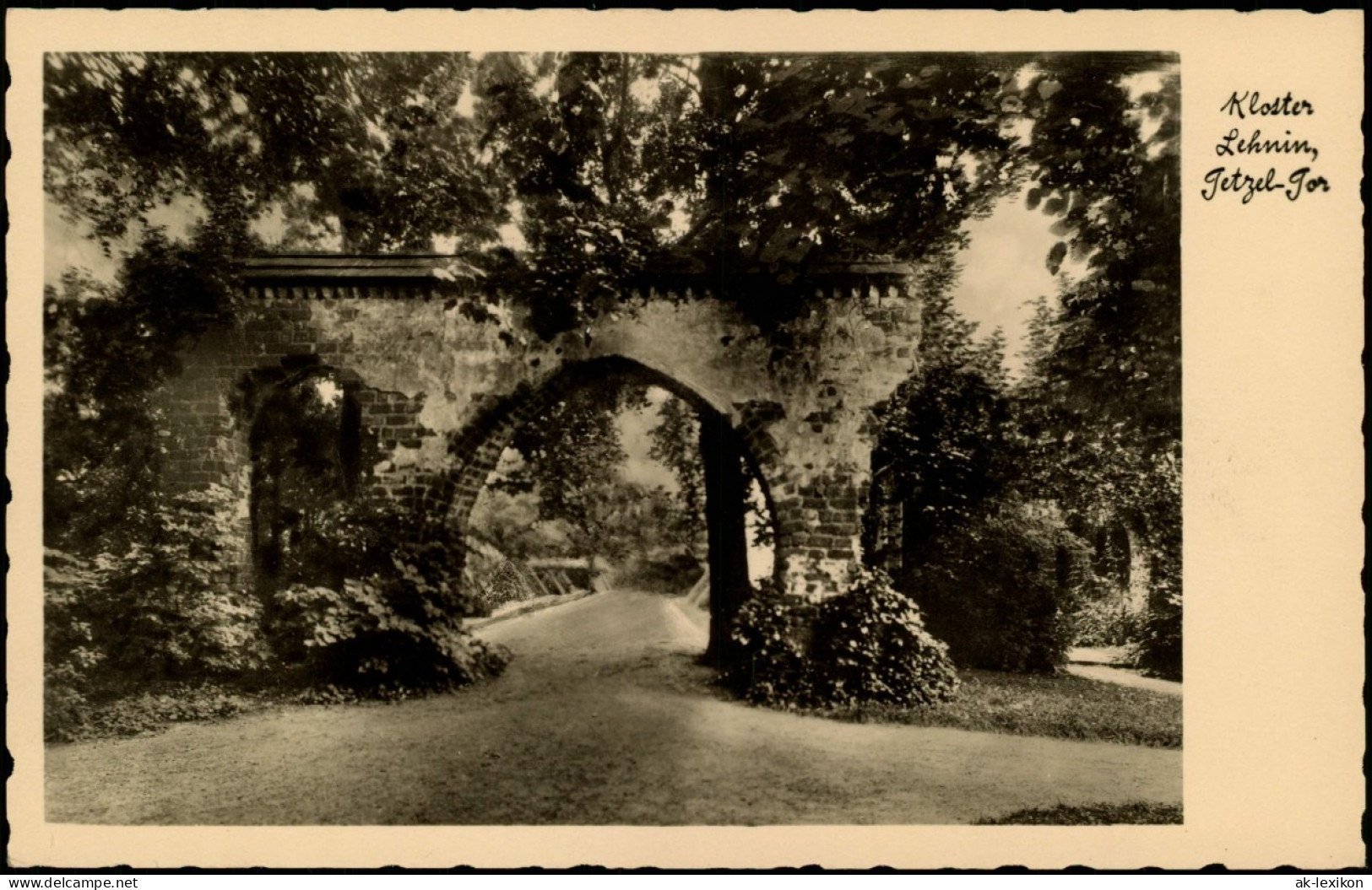 Ansichtskarte Lehnin-Kloster Lehnin Straßenpartie Am Tetzeltor 1935 - Lehnin