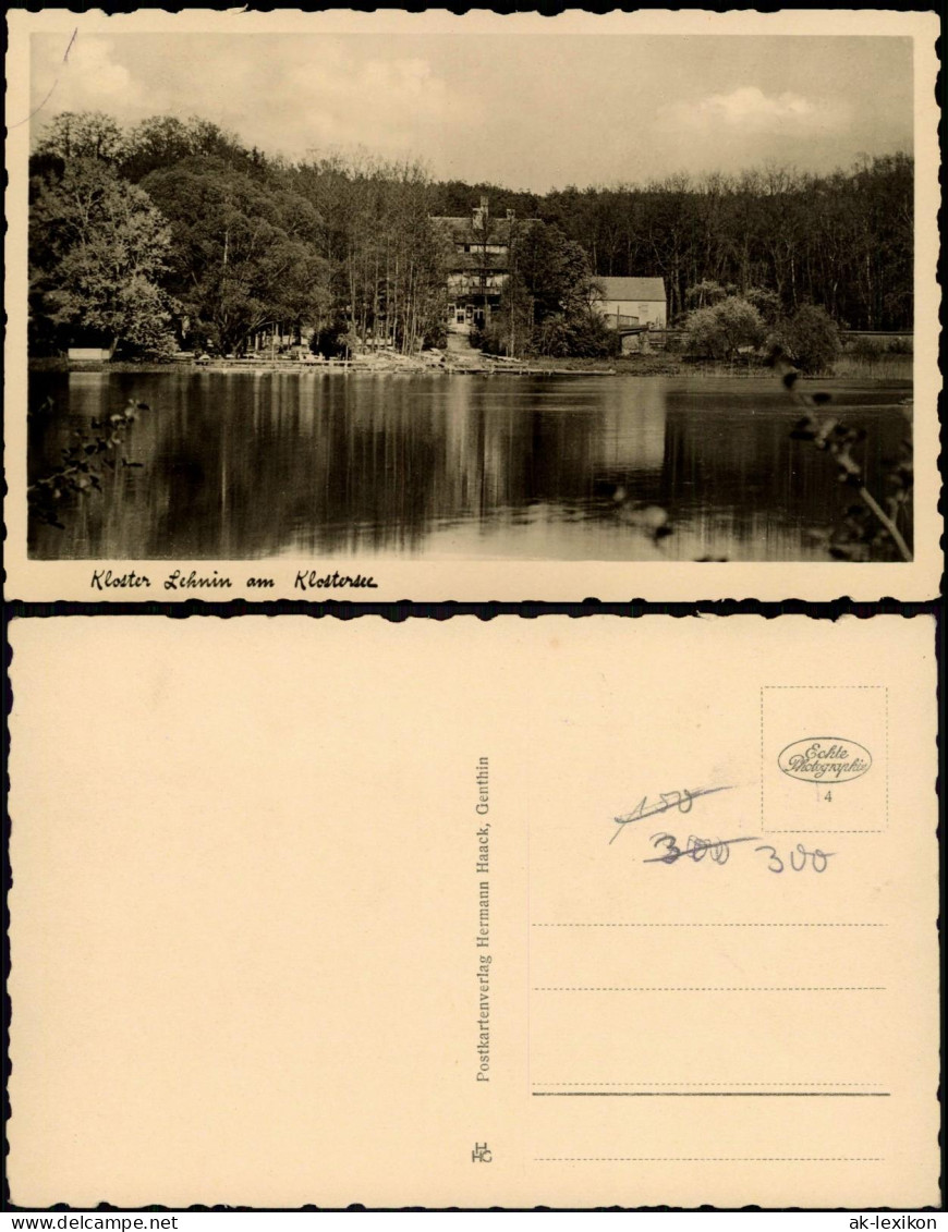 Ansichtskarte Lehnin-Kloster Lehnin Hotel Am Klostersee Potsdam-Mittelmark 1936 - Lehnin