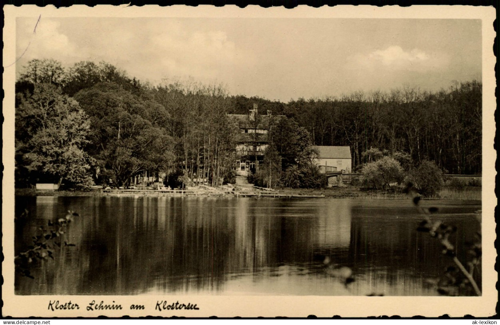 Ansichtskarte Lehnin-Kloster Lehnin Hotel Am Klostersee Potsdam-Mittelmark 1936 - Lehnin