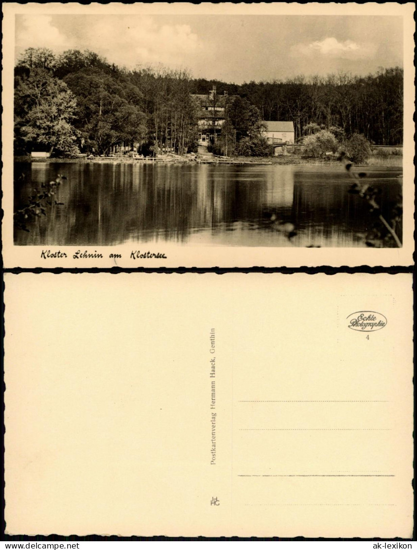 Ansichtskarte Lehnin-Kloster Lehnin Hotel Und Kurhaus Am Klostersee 1936 - Lehnin