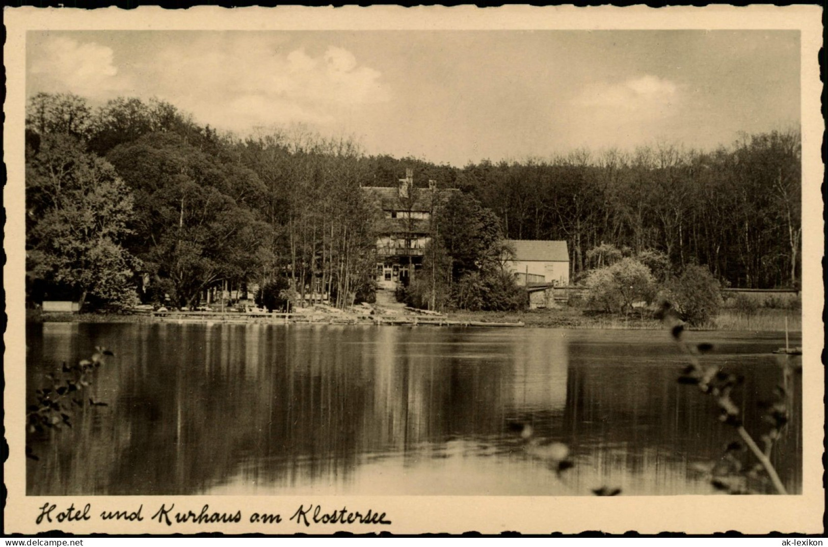 Ansichtskarte Lehnin-Kloster Lehnin Hotel Am Klostersee 1936 - Lehnin