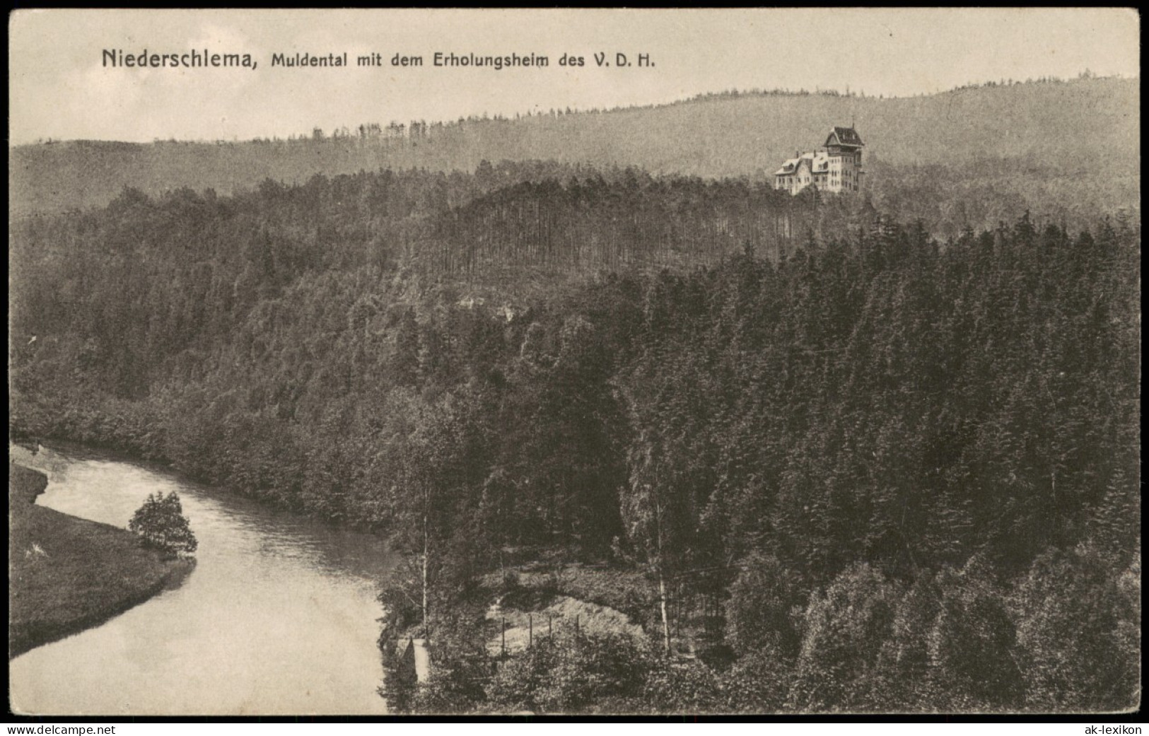 Niederschlema-Bad Schlema Muldental Mit Dem Erholungsheim Des V. D. H. 1922 - Bad Schlema