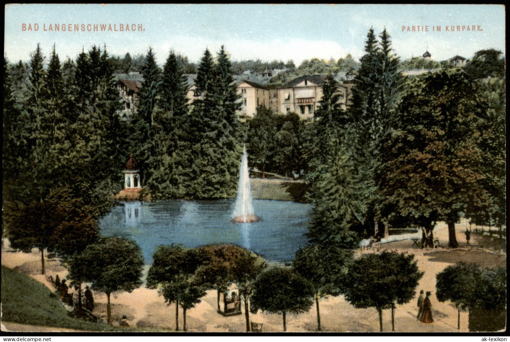 Ansichtskarte Bad Schwalbach Langenschwalbach Villen Am Kurpark 1913 - Bad Schwalbach