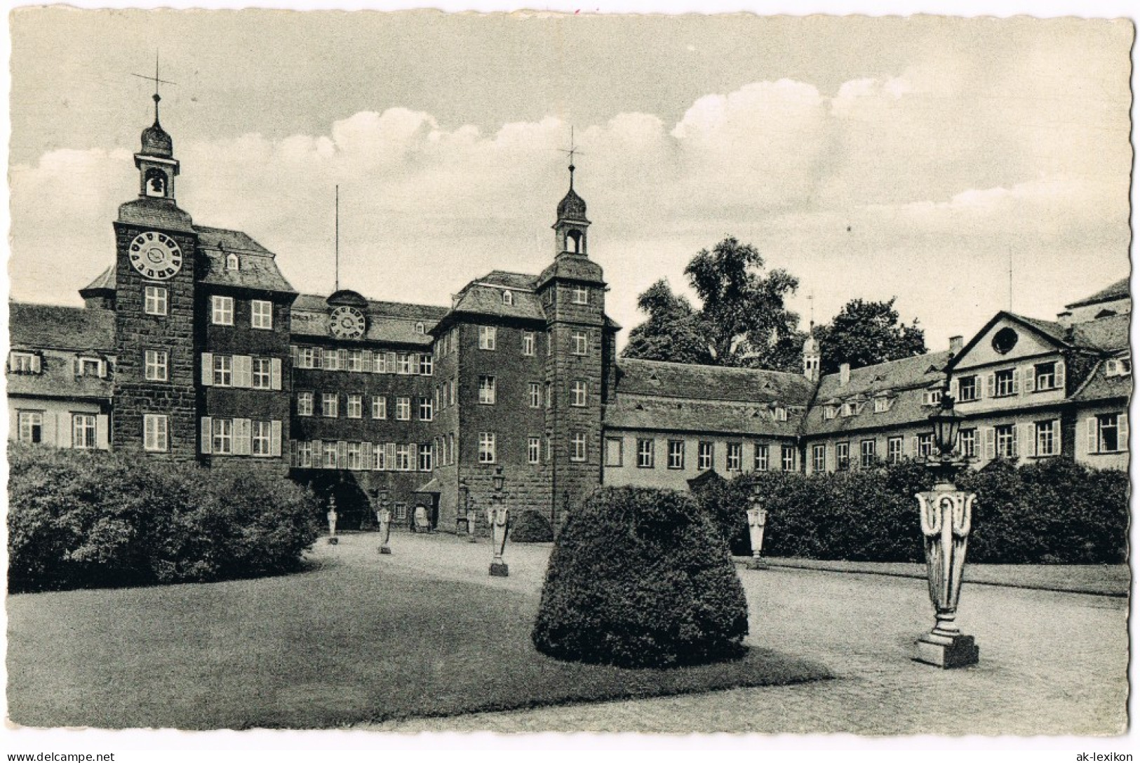 Ansichtskarte Schwetzingen Schloss Eingang (Castle Postcard) 1955 - Schwetzingen