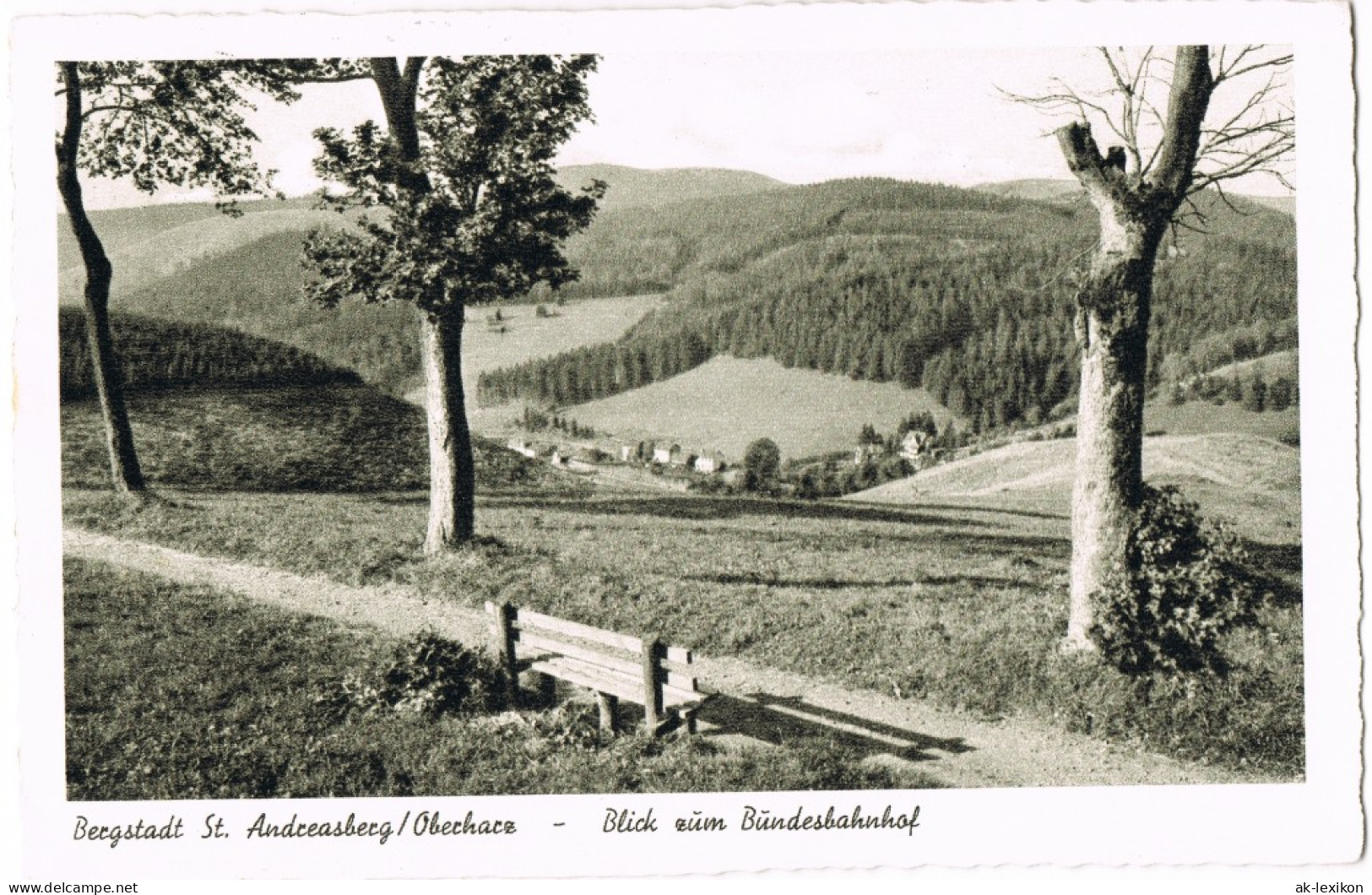 Ansichtskarte Sankt Andreasberg-Braunlage Blick Zum Bundesbahnhof 1958 - St. Andreasberg