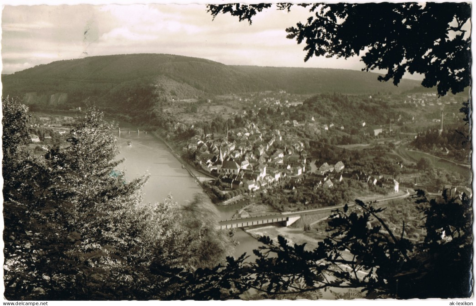 Ansichtskarte Neckargemünd Panorama-Ansicht 1957 - Neckargemuend