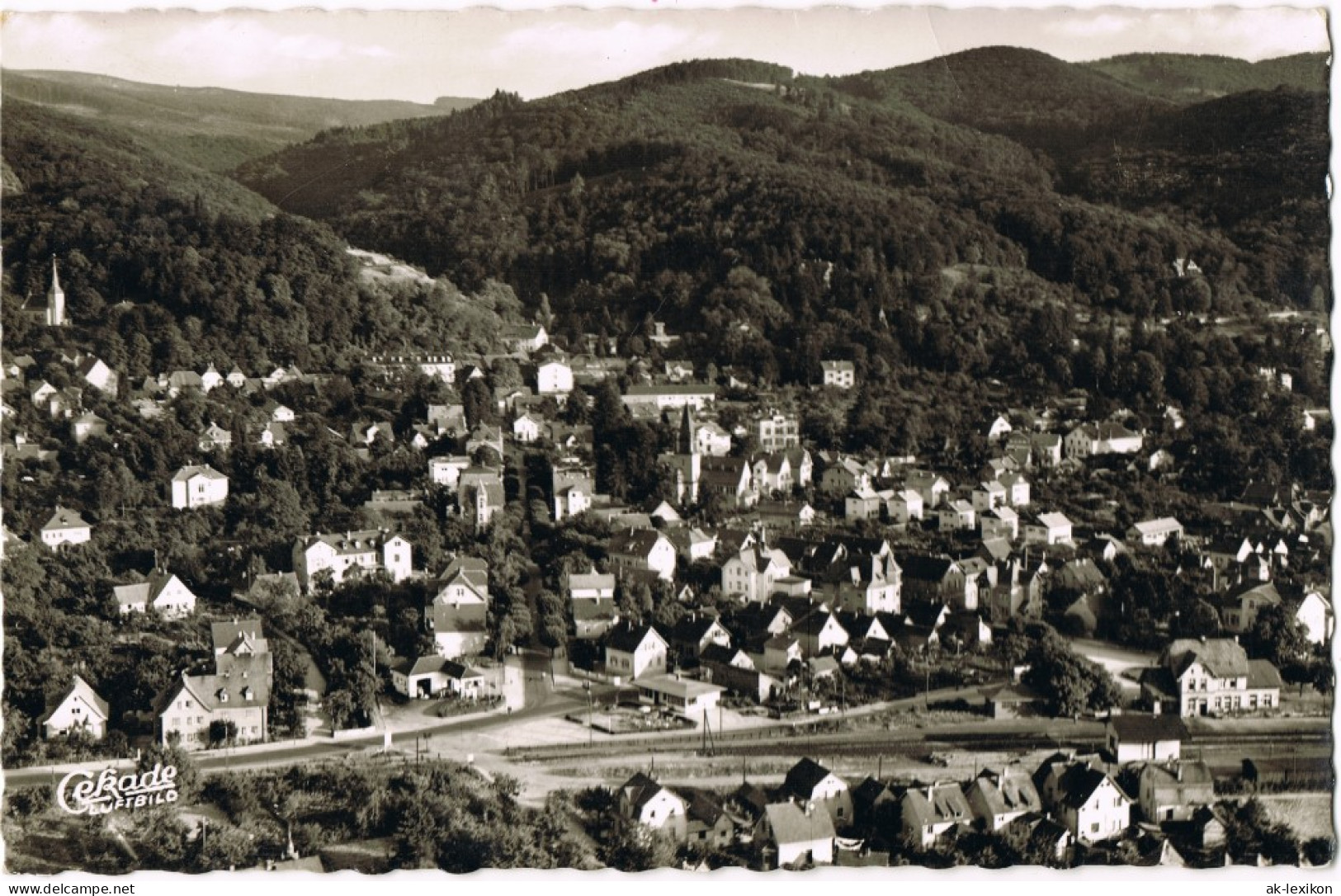 Ansichtskarte Bensheim Panorama-Ansicht Luftbild Luftaufnahme 1970 - Bensheim