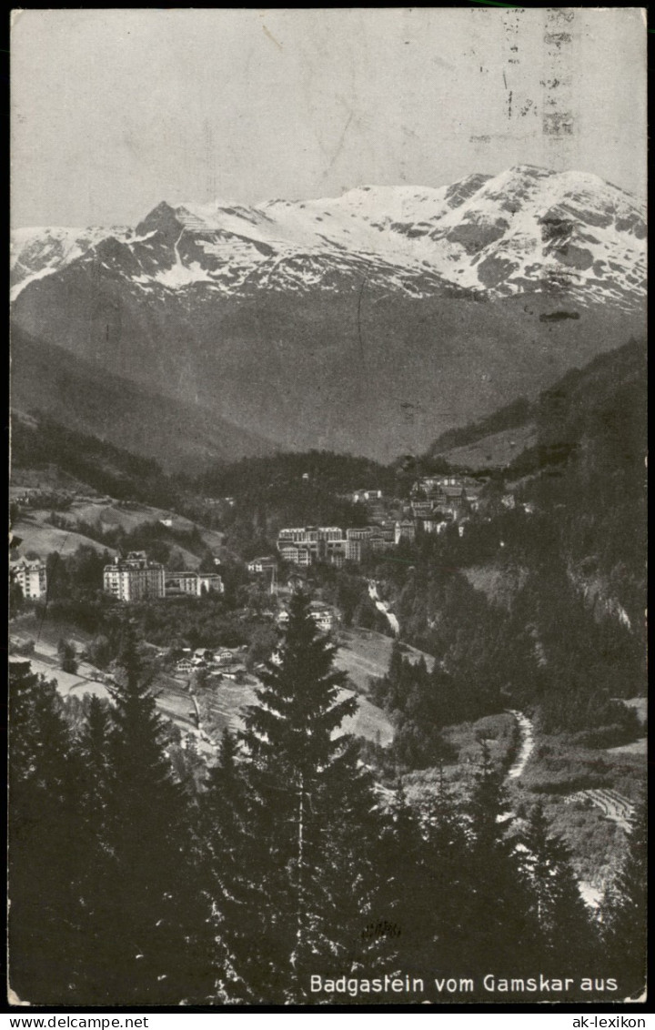 Ansichtskarte Bad Gastein Panorama Blick Vom Gamskar Aus 1934 - Bad Gastein