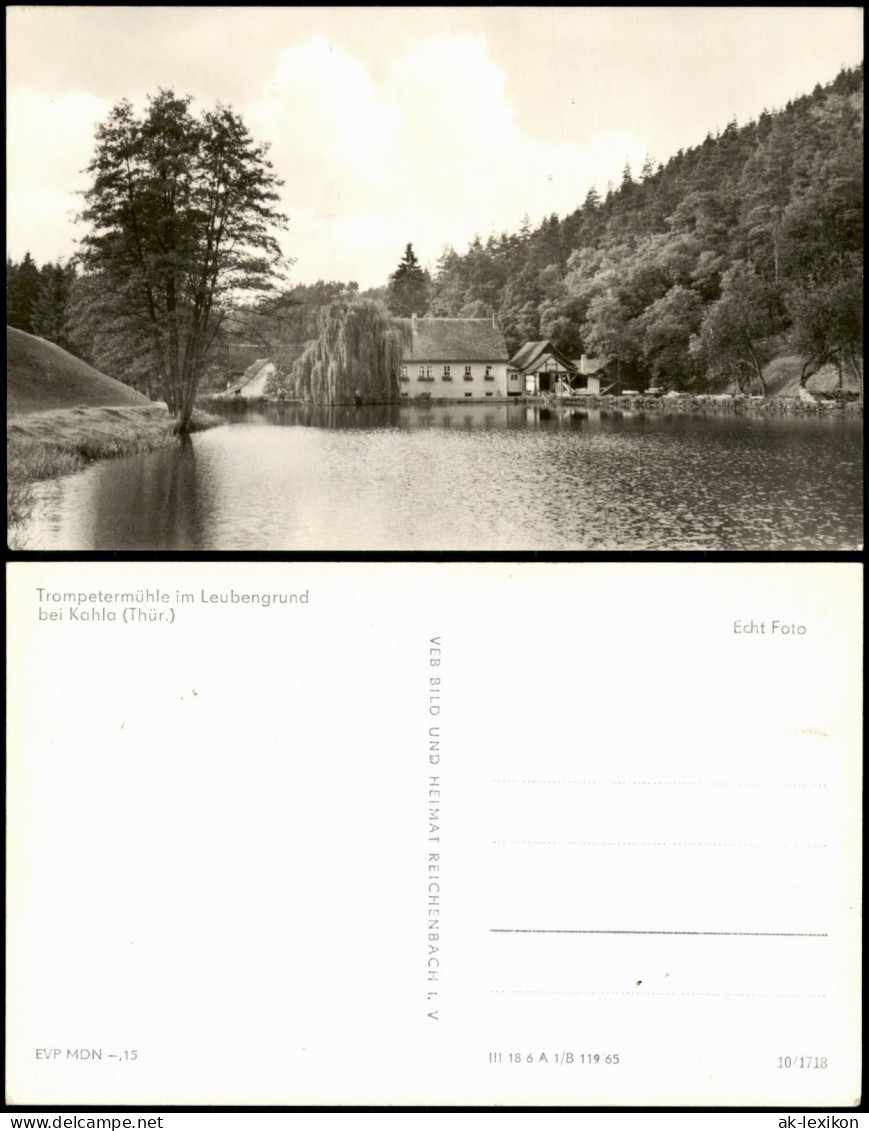 Ansichtskarte Kahla (Thüringen) Trompetermühle Im Leubengrund 1965 - Kahla