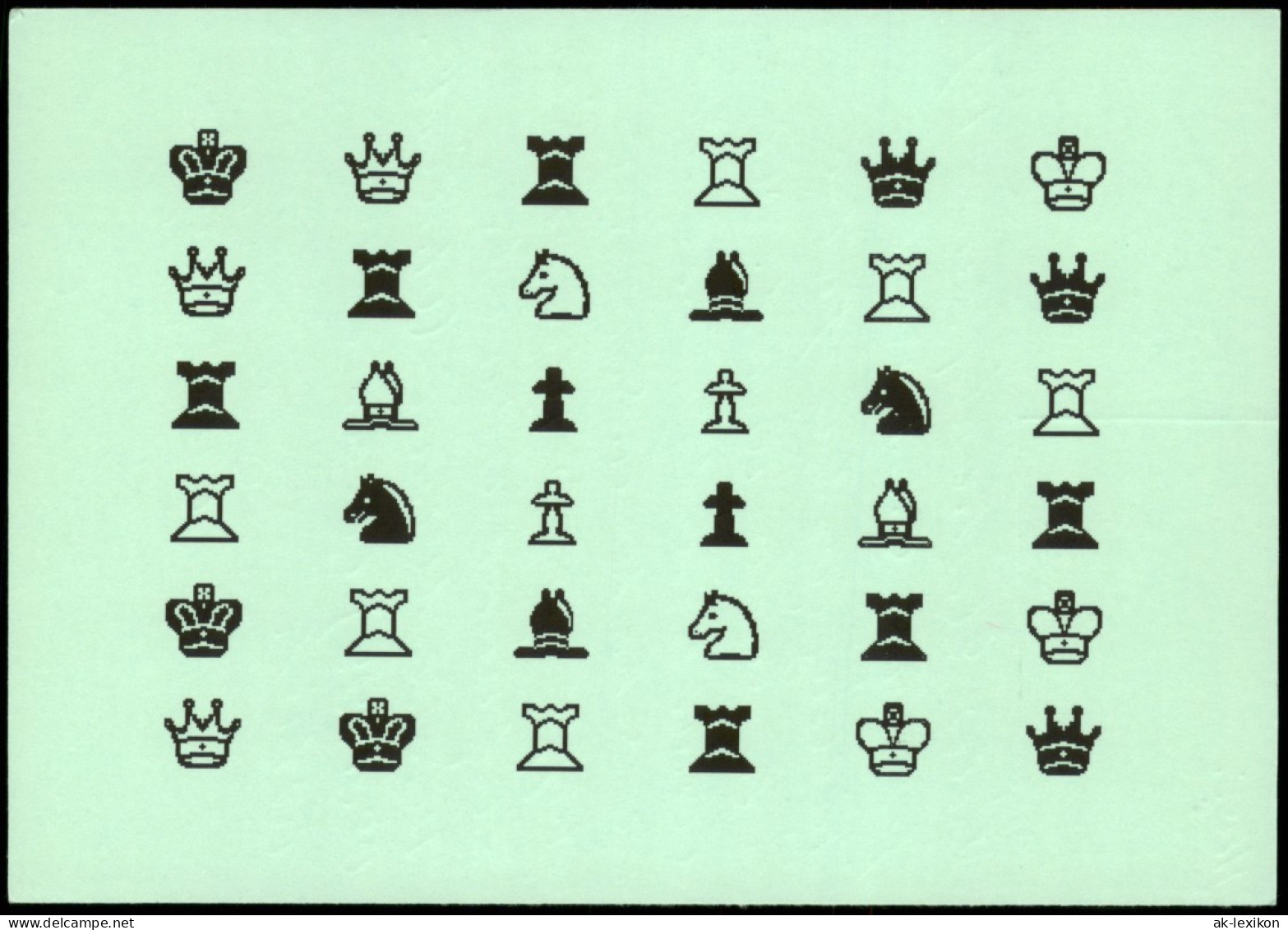 Ansichtskarte  Schach (Chess) Motivkarte Mit Schachfiguren 1999 - Contemporain (à Partir De 1950)