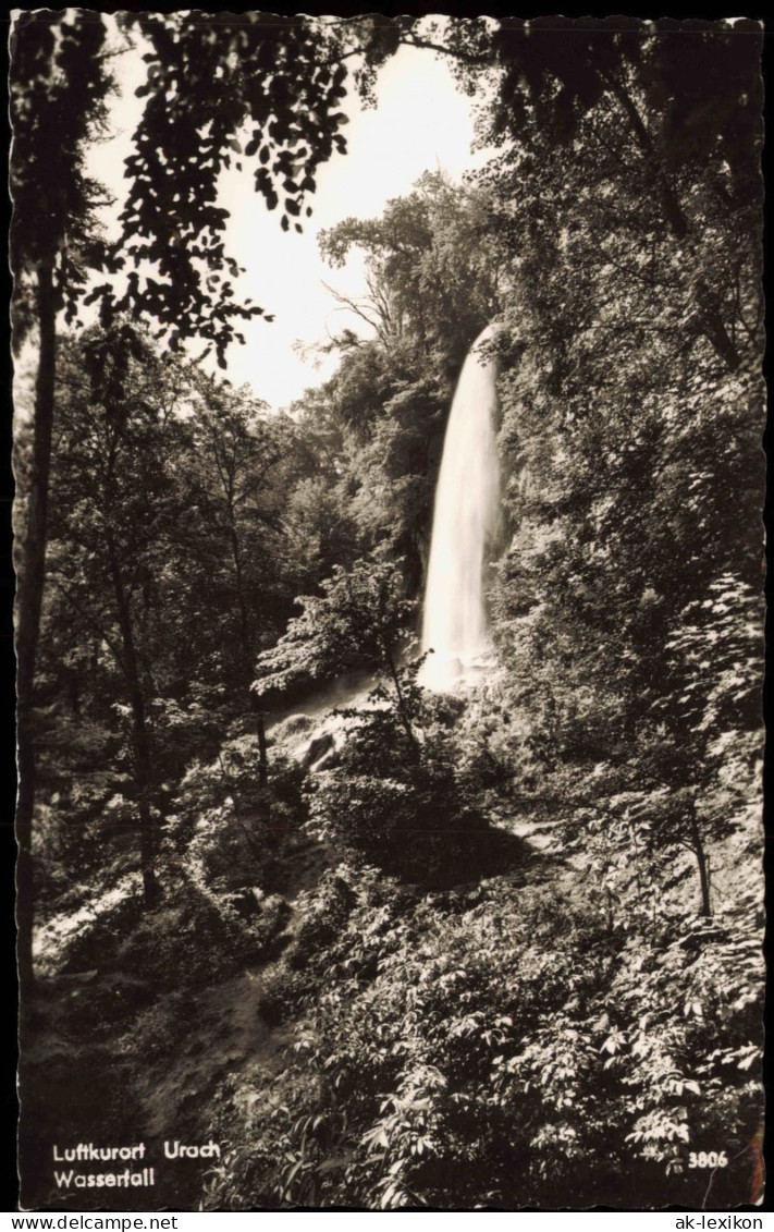 Ansichtskarte Bad Urach Uracher Wasserfall (Waterfall) 1960 - Bad Urach