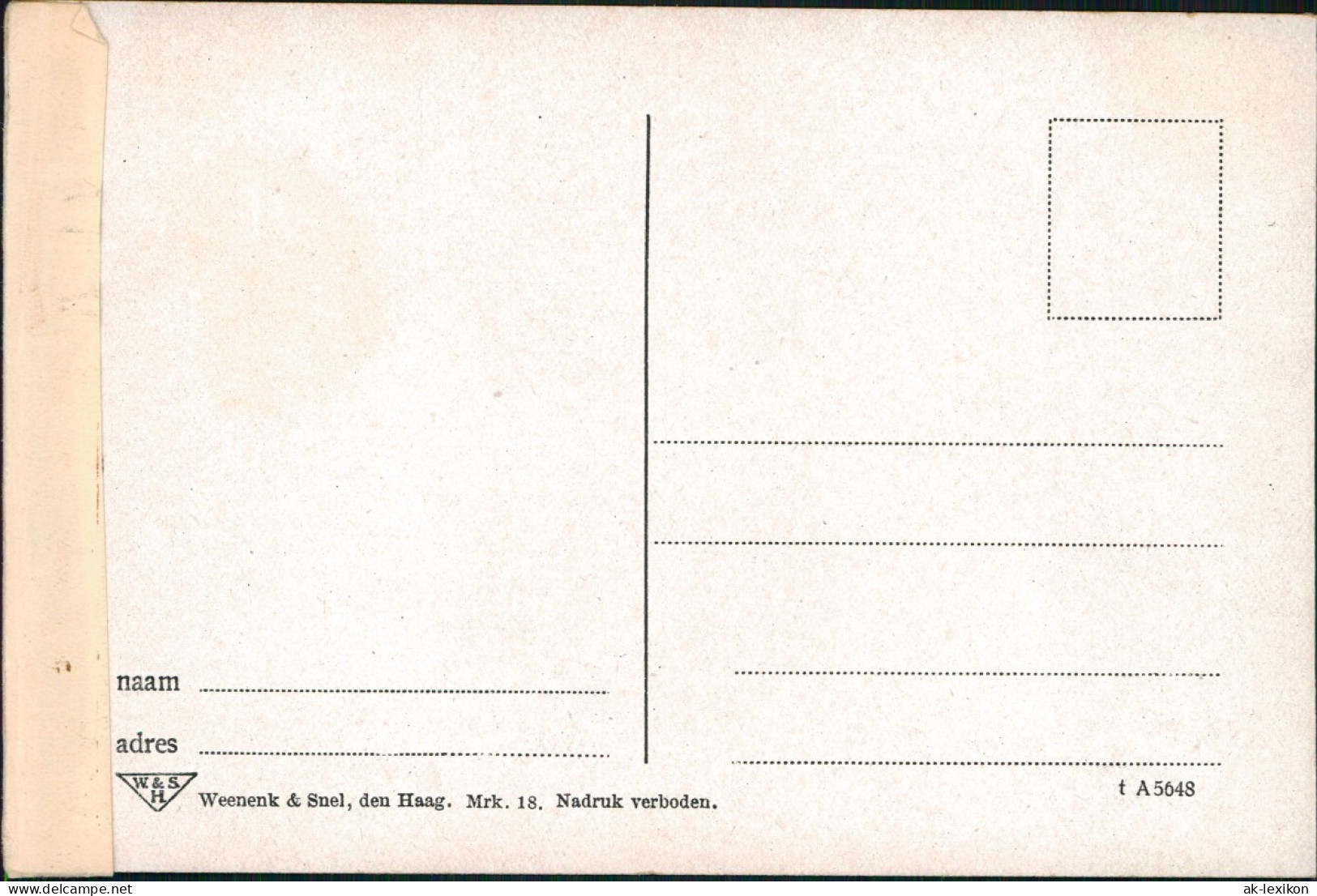 Postkaart Marken-Waterland Insel Marken - Mädchen An Der Stadt 1925 - Marken