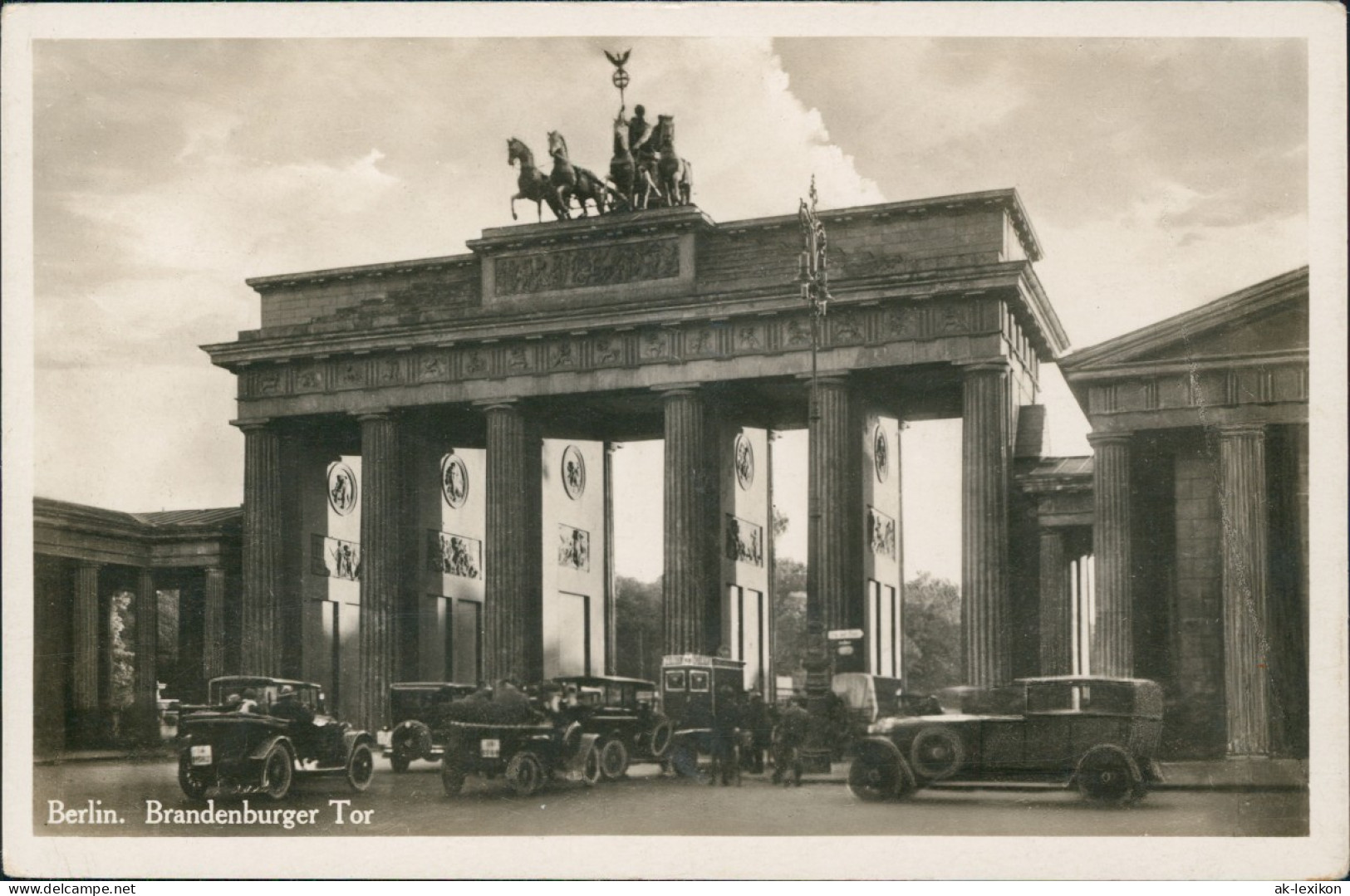 Mitte-Berlin Auto Verkehr Brandenburger Tor Brandenburg Gate 1930 - Porte De Brandebourg