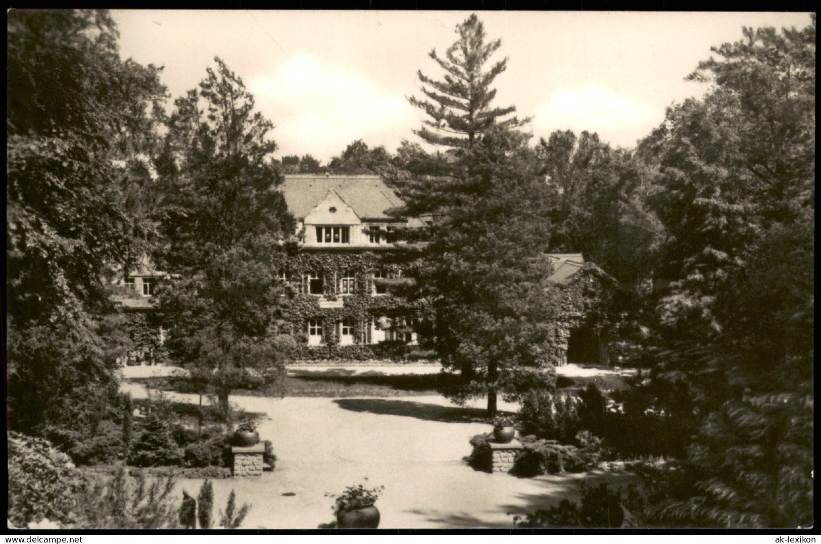 Bad Lausick Lausigk Kurhaus Partie Am Badehaus Zur DDR-Zeit 1966 - Bad Lausick