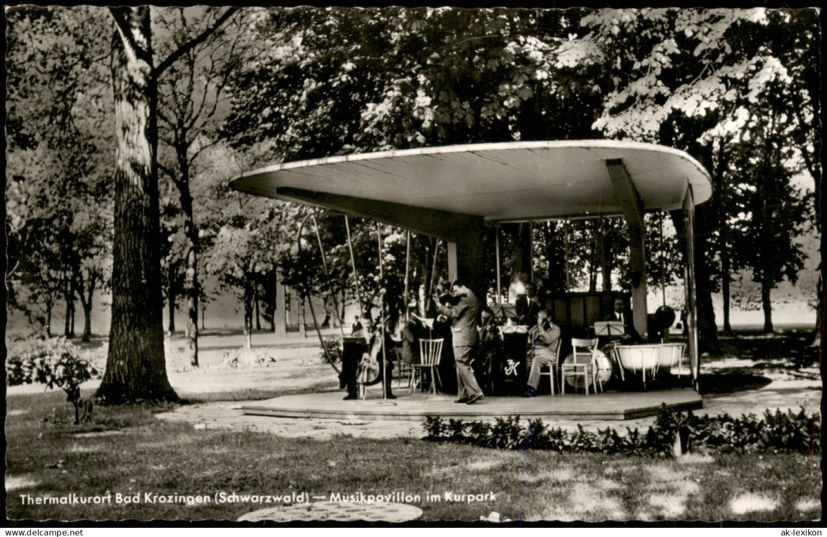 Ansichtskarte Bad Krozingen Schwarzwald Musikpavillon Im Kurpark 1959 - Bad Krozingen